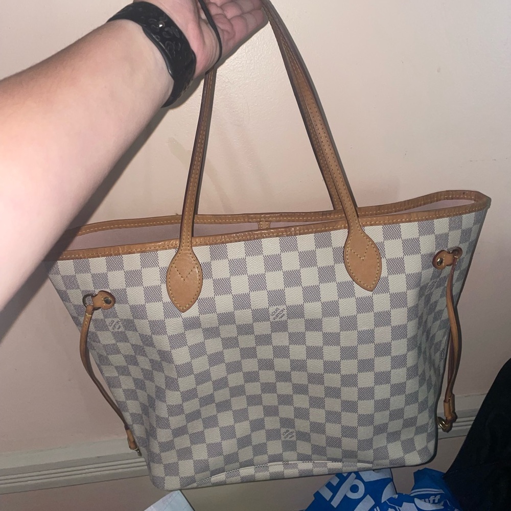 Louis Vuitton damier azur neverfull mm